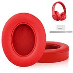 Ear Cushions Ear Pads F FEYCH Memory Foam Cushion Cover for Beats Studio 2.0 Wired/Wireless B0500 / B0501 & Beats Studio 3.0 (2 Pieces, Red)