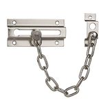 HASWARE Door Chain Lock,Door Latch Sturdy Premium Thickened Chain Locks for Inside Door, Child Proof Latch Lock, Additional Privacy and Security for Home (Silver)