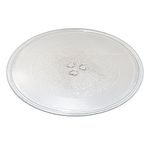 HQRP 12-3/4 inch 12.75" Glass Turntable Tray Compatible with LG Electronics 3390W1A027A MV1610ST MV1610WW MVH1615WW LMB0960ST MC0946ACSL MV1645EGL MV1646EGY Microwave Oven Cooking Plate 325mm