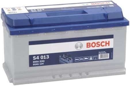 Bosch S4 013 Batterie Auto 95 A/h - 800 A - Batterie 12 V, Plomb-acide pour Véhicules sans Système Start/Stop, Polarité Gauche (-) Droite (+), 354 x 175 x 190 mm