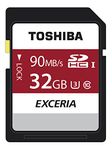 Kioxia Exceria N302 32GB SD Memory Card 90 MB/s 4K HD - THN-N302R0320E4