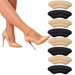 Homeaura 8pcs Heel Pads for Women | Heel Cushion Pads for Loose Shoes | Shoe Insoles for Women | Heel Protectors for Blisters and Pain Relief | Shoe Fillers and Liners for Comfortable Fit