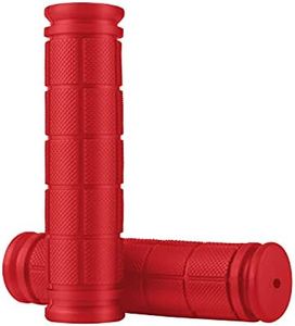 MSDADA Bicycle Handlebar Grips, Non-Slip Rubber Handle Bike Grips for Kids Bike Scooter Mountain Road Cruiser Boys Girls Bike(Red)