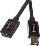 Amazon Basics USB 3.0 Extension Cable - A-Male to A-Female Adapter Cord- 9.8 Feet (3.0 Meters)