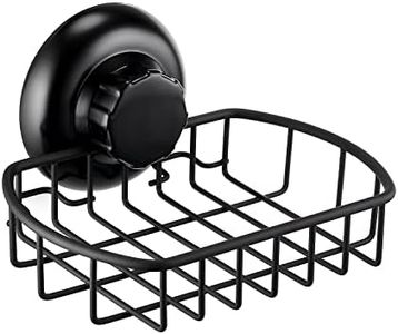 MaxHold Panier à Savon - Porte-Savon Douche sans Perçage - Ventouse Système de Vide - Acier Inoxydable Ne Rouille Jamais - Porte-éponge pour Cuisine