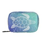 Sea Turtle Pill Case Bag Weekly Pill Organizer Pill Box Bag Organizer with Zipper Velcro for Men, Women, Kids, Adults