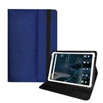 Fastway Flip Case Cover with Stand for iBall iTAB BizniZ 10.1 inch with Wi-Fi+4G Tablet (Blue)