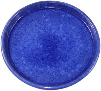 krayce Serenya 10.4 inch Ceramic Plant Saucer, Large Round Heavy Duty Drip Tray for Indoor/Outdoor Plants, Terracotta Planter Base Water Catcher for Pots(Falling Blue,10.4)