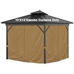 10'x12' Privacy Gazebo Curtains Out