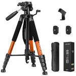 JOILCAN Camera Tripods, 74" Tripod for Camera Cell Phone Video Photography, Heavy Duty Tall Tripod Stand for Cameras, Professional Travel DSLR Tripods Compatible with