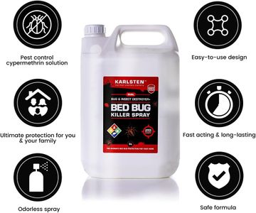 Karlsten Bed Bug Killer Spray – Ultra Strong Pest Control, 5 Litres