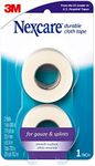 Nexcare Durable Cloth First Aid Tape, Pack of 2, White, 1 in x 360 in