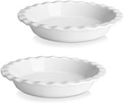 MALACASA Ceramic Pie Pan Set of 2, 