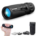 Authentic Roxant Viper 10x25 Pocket Scope with Rubber Armor “Snake-Grip” + Molded Finger Grip | Weatherproof, Shockproof, Dust Proof. Includes, Case & Wrist Strap, Cleaning Cloth + Lifetime Support