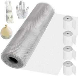 Sculpting Wire Mesh Roll with 4 Rolls Plaster Cloth for Art and Crafts, 26.4 Feet x 15.7 Inch Aluminum Wire Mesh for Sculpture Projects, Moldable Sculpting Mesh for Sculpture Clay, DIY Home Decoration