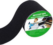 Anti Slip Tape, High Traction, Strong Grip Abrasive, Not Easy Leaving Adhesive Residue, Indoor & Outdoor (100MM Width x 5M Long, Black)