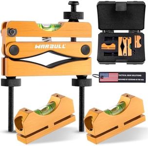 WarBull Scope Leveling Kit Universal, Magnetic Base High-Precision Clearer Level Bubble, Heavy-Duty Scope Mounting Kit, Scope Level Tool for Rifle Shotgun Frame Shooting Table with Storage Case -Glod