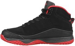 AND1 Pulse 2.0 Men’s Basketball Shoes, Indoor or Outdoor, Street or Court - Black/Red, 9 Medium