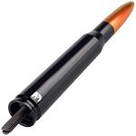 50 Cal Caliber Bullet Style Antenna for All Dodge RAM Trucks (RAM 1500, RAM 2500 or RAM 3500 1994-2020) - Designed for Optimized FM/AM Reception (Orange)