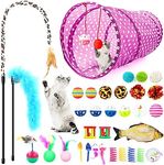 LONENESSL 33pcs Cat Toys Set Kitten