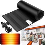 ANWEOR Heated Snow Melting Mats Outdoor,Anti-Slip Outdoor Winter Heated Mat for Walkways,3 in/h Speed Snow and Ice Melting Pads for Winter Backyards,Prevention Roof and Valley Ice Dam(10FTx13IN)