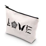 TV Show Inspired Gifts Winchester Gift Super-natural Love Zipper Pouch Makeup Bag Ghost Hunters Gift (Super-love CA)