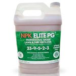 NPK Fertilizer - Liquid Lawn Fertilizer with Nitrogen, Phosphorus & Potassium for Lawns, Turf, Golf Courses and Conifer Trees. Lawn Fertilizer for Grass and Turf by FoliarTech, 4L