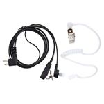 Qiuyan Black Security Guard 2 Pin Air Tube SIA Covert Security Earpiece Headset PTT for Motorola Radio PTT CP040 GP300