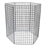 P Dot Wolf 500L Large Bin, Wire Mesh Round Compost Bin, Heavy Duty Bin Construction - Garden Compost Bins, Compost Bin Outdoor - Eco Garden Leaf Composter, Converter Eco Recycling - 1m H x 90cm D