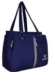 ARMODA Women's Waterproof Large Shoulder Bag (Blue & Grey)