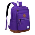 Chase Chic School Backpack for Women，Water Resistant Bookbag/Schoolbag/Daypack for Teen Girls High School,College,Work,Travel Purple