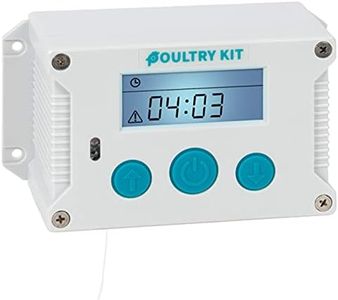 VOSS.farming Poultry Kit automatische Hühnerklappe, Hühnertür, Türöffnung für Hühnerklappe, Türöffner für Hühnerstall, Lichtsensor, Zeitschaltung, Manuell