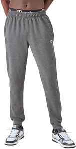 Champion Men's Powerblend Retro Fleece Jogger Pant, Granite Heather, X-Large