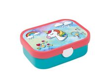 Mepal - Lunch Box Campus - Bento Lunch Box For Children - Lunch Box With Bento Compartment & Fork - Lunch Box With Clip Closure - BPA-free & Dishwasher Safe - 750 ml - Unicorn