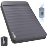 Elegear Double Air & Foam Self Inflating Sleeping Pad, Built-in Electric Pump, 4" Ultra-Thick Camping Mattress with Pillow, R-Value 9.5 Camping Pad, 2 Person Sleeping Mat for Travel Hiking, Full, Gray