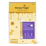 Honey Twigs Himalayan Multiflora Honey |Pure Honey, 240gms (30 Single Sachets) |Grade A Himalayan Honey - Traceable Source | Zero Additives | Zero Added Sugar |Immunity Booster|Tear Squeze Eat