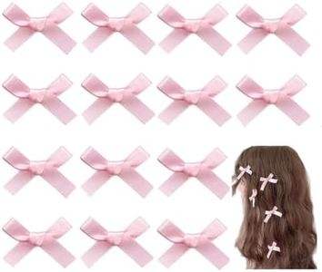 Acrylic Bow Hair Clips for Women, 15 Piece Small Hair Bows Mini Hair Clips, for Women Girls Pink Hair Bow Barrette Bowknot Hair Clip Cute Hair Accessories Hairpins Hairclips,Hair Accessories Women