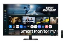 Samsung M70F 43 Inch 4K Smart AI Monitor, VA Panel, 3840 x 2160, 60Hz, 4ms (G/G), Speaker, Gaming Hub, 4K Upscaling, Voice Control, Smart TV Apps & AI Features, HDR10, LS43FM700UUXEN