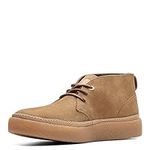 Clarks Collection Men's Oakpark Mid Chukka Boot, Dark Sand Suede, 11 Medium US