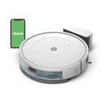 iRobot Roomba Combo Essential Vacuum and Mop Robot, Powerful Vacuuming and Mopping, 4-Stage Cleaning System, 3 Suction Levels, Spot Cleaning, Controllable via App, Buttons or Voice, White