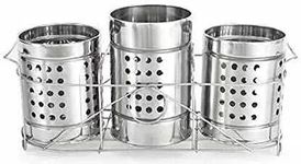 Stainless Steel Spoon Stand/Cutlery Holder For Home Kitchen( combo pack of 3 ) Big size