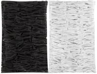 DNPHRPY 1200pcs Whith Black Loom Loops