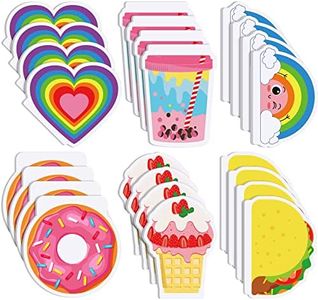 Glenmal 24 Pack Mini Cute Notebooks for Kids Kawaii Pocket Notebooks Bulk with Covers Taco, Heart, Rainbow, Boba, Donut, Ice Cream in 6 Design Small Notepads Cute Notebooks for Girls School Supplies