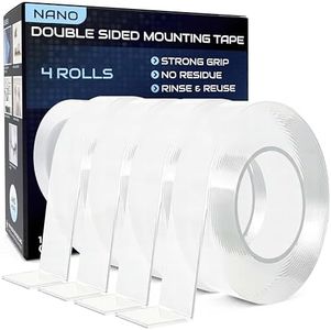 Lockport Double Sided Tape Heavy Duty Hanging – 4 Pack - 1 inch x 10 Ft Each –Mounting Tape for Walls, Wood, Tile, Plastic & Metal Surfaces – Strong Grip