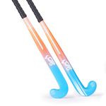 Kookaburra Unisex-Youth Strike Junior Hockey Stick, Orange/Blue, 32 Light EU