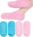 EZILO Moisturizing Silicone Socks For Women Silicone Crack Heel Repair Socks, Spa Gel Socks for Women, Silicon Socks, Silicone Socks for Men Foot Hydration Socks Vitamin E-Multicolour 1 Pair (Silicone Spa Gel Socks)