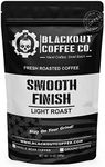 Blackout Coffee, Smooth Finish, 100% Light Roast Arabica Beans, Aromatic, Small Batch Fresh Roasted in the USA – 12 oz Bag (Ground)