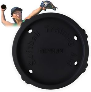 FEYRUN Softball Spinner for Pitcher, Overhand Thrower Training Aid for Sports Practice Softball, Official Size/Weight (Black)