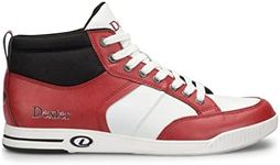 Dexter Mens Modern Bowling Shoes, Red/White/Black, 9 US