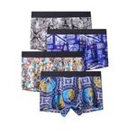 ASJAR Imported Material Ice Silk Briefs Men Boxer Brief | Men Extra-Thin Ice Silk Elastic Multicolor (Pack of 2) (XL)